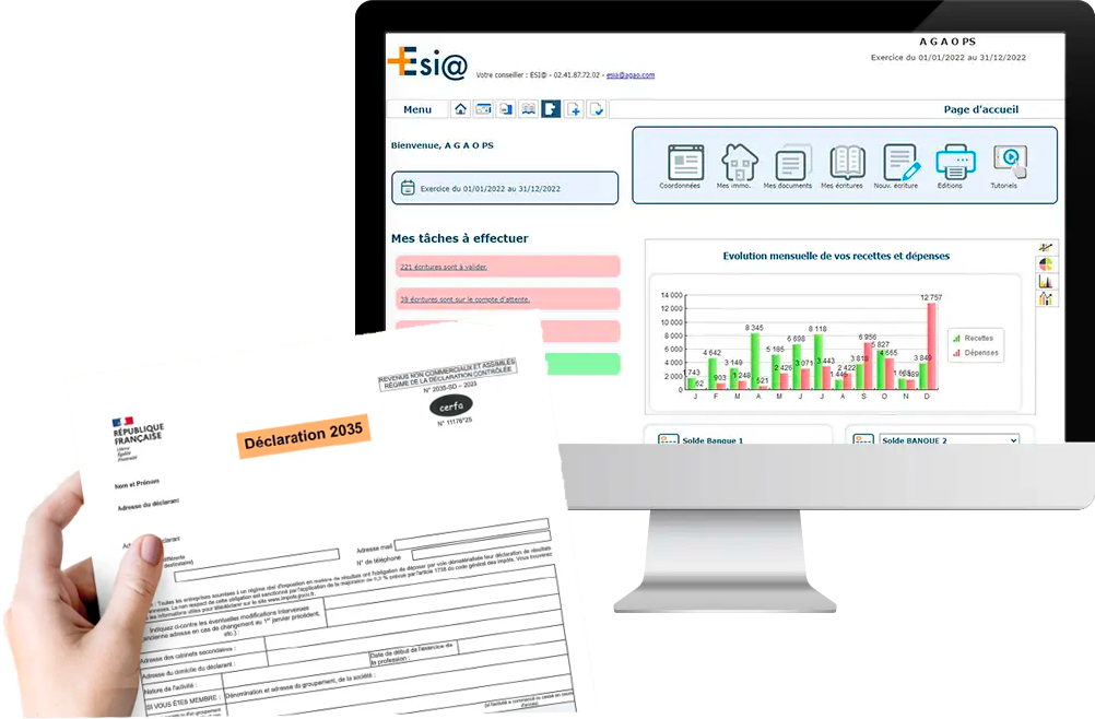 Esia page d'accueil